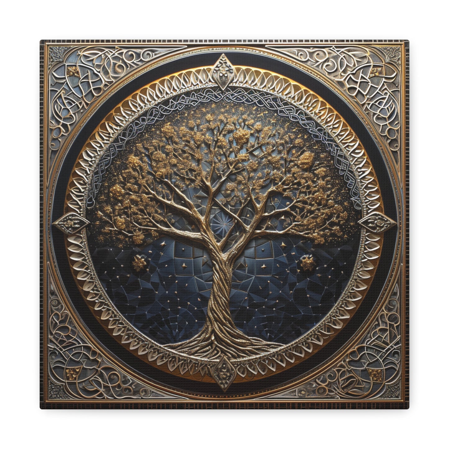 Sacred Arboreal Harmony - Sacred Geometry Canvas