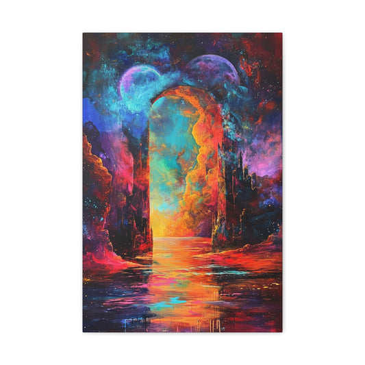 Threshold of Infinity - Abstract Harmony Canvas