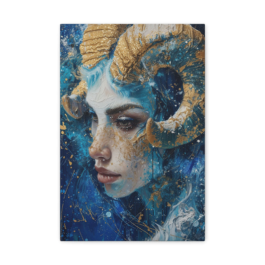 Cosmic Sovereignty - Zodiac Whispers Canvas