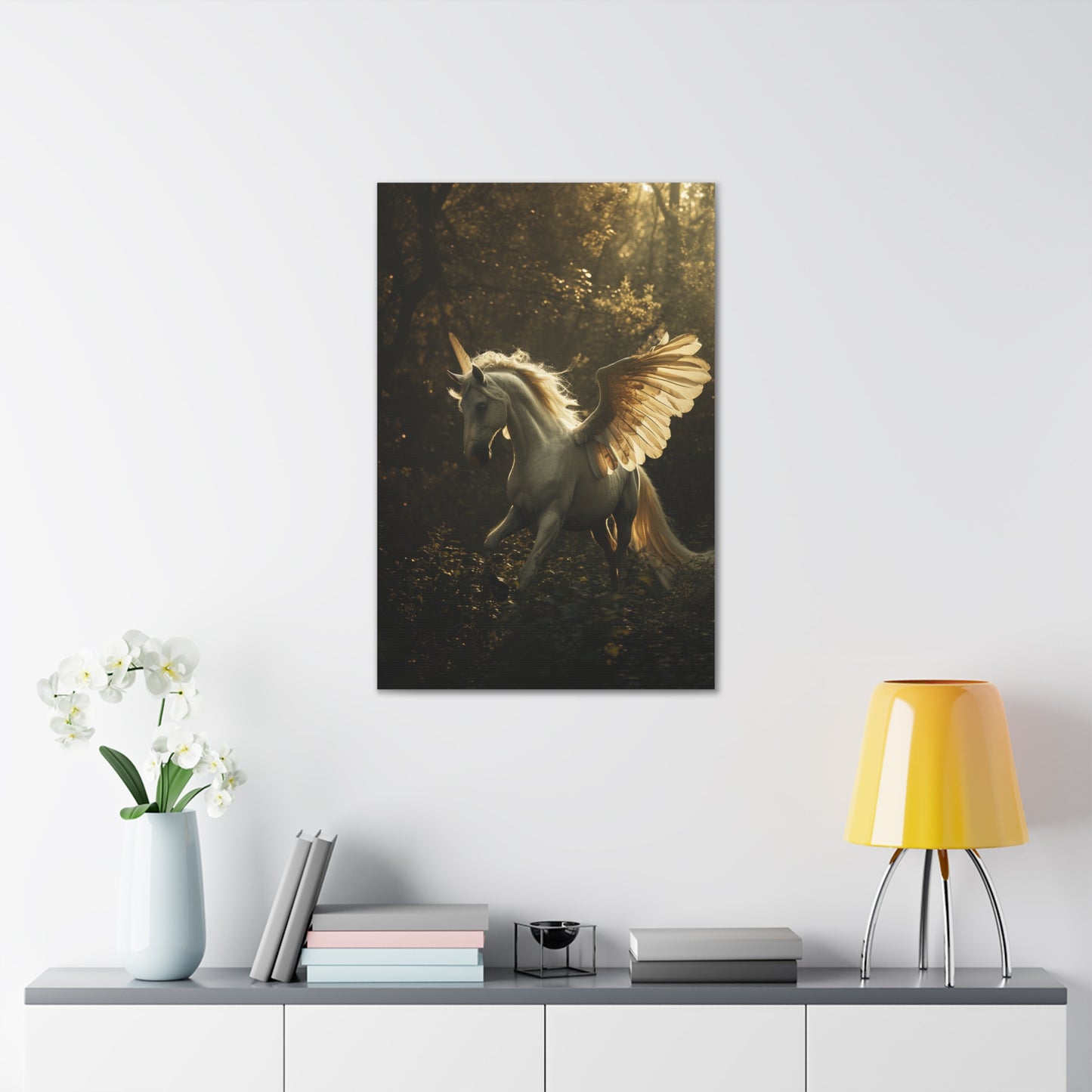 Celestial Equinox: The Majestic Pegacorn - Creatures from Beyond Canvas