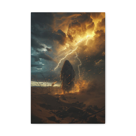 Set's Dominion: Storms of the Desert - Divine Deities Canvas