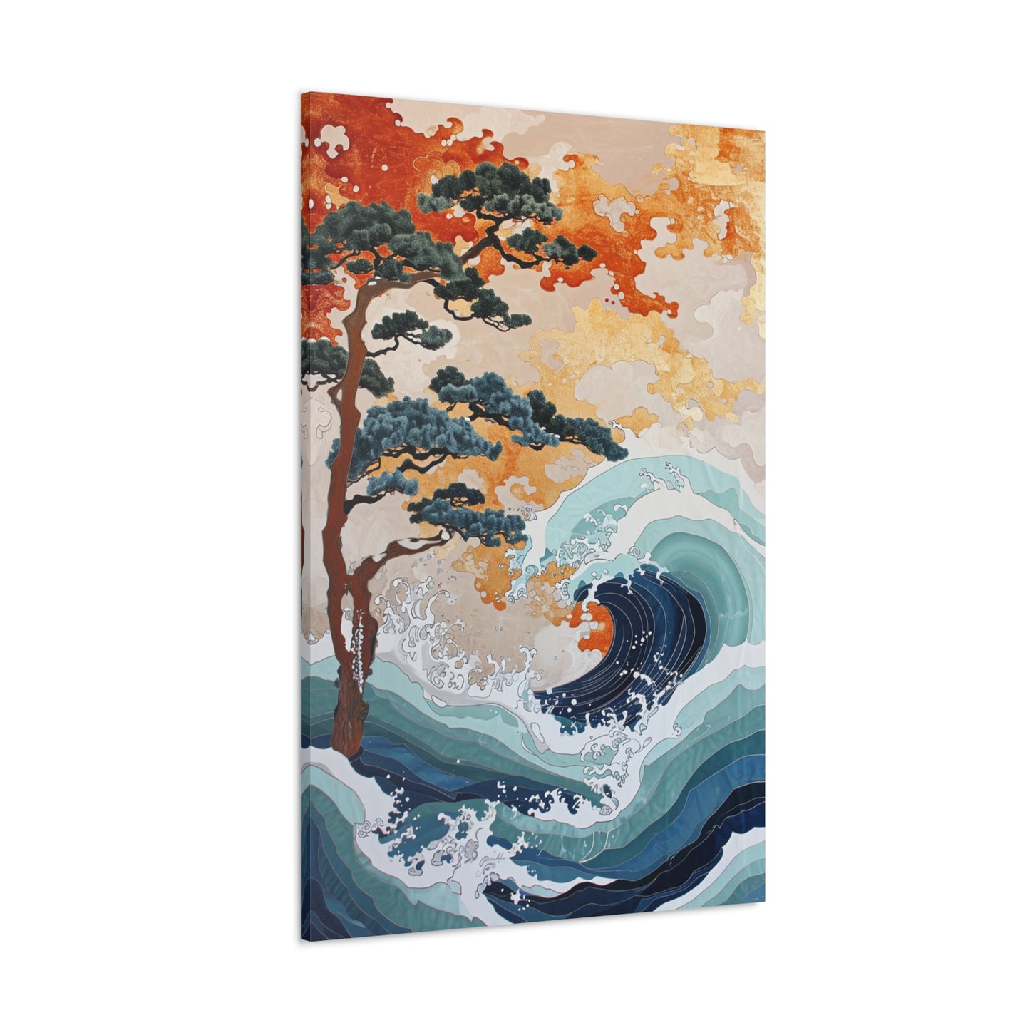 Azure Symphony - Ukiyo-e Canvas