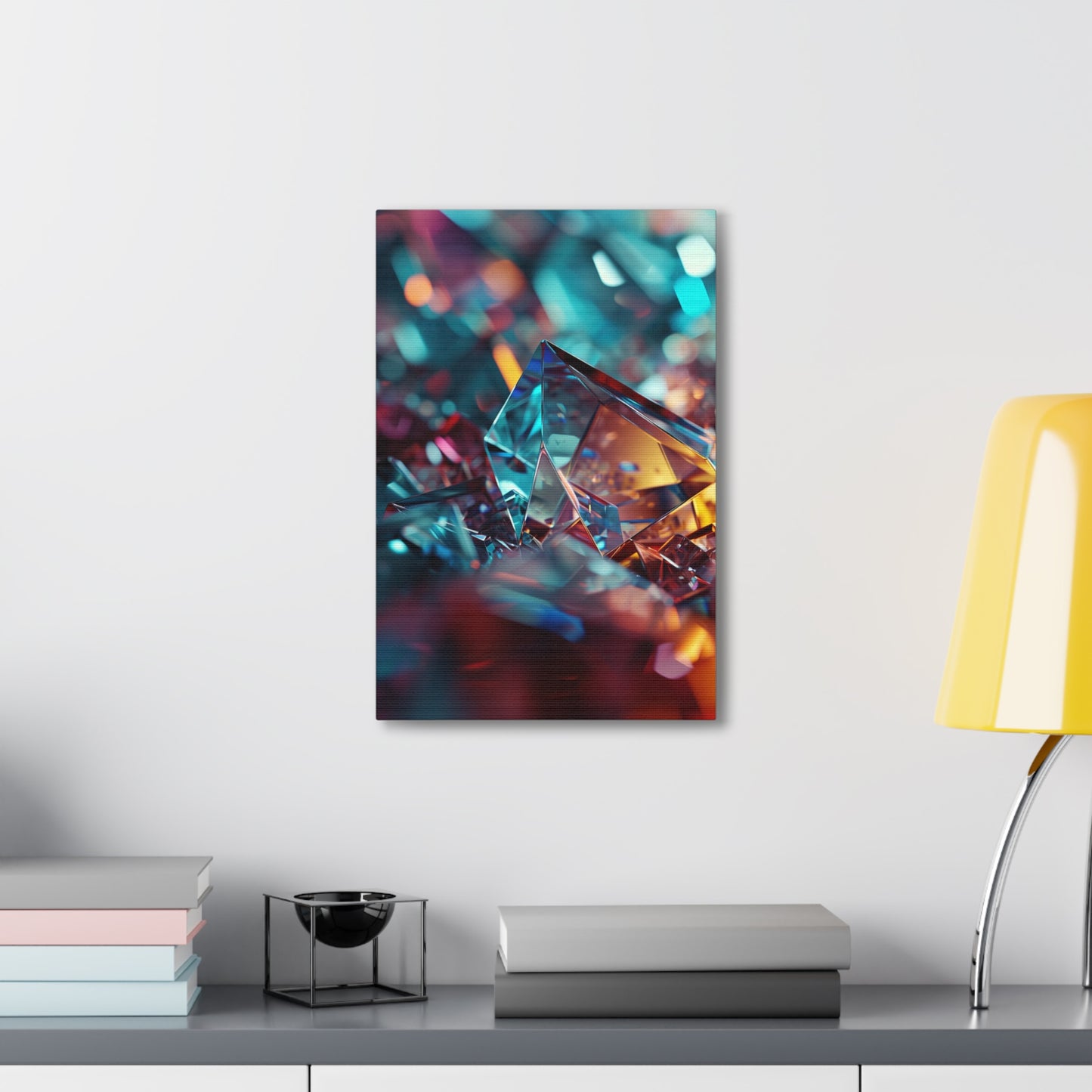 Ethereal Crystalline Forms - Abstract Harmony Canvas