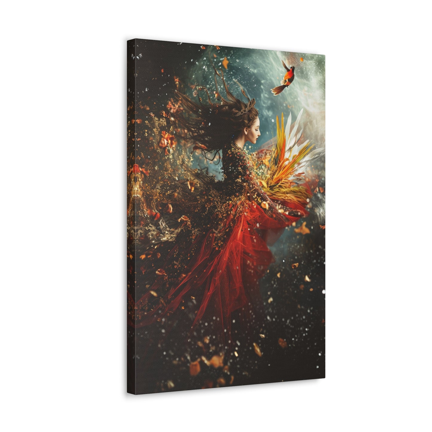 Eternal Flames: Phoenix's Dance of Renewal - Creatures from Beyond Canvas