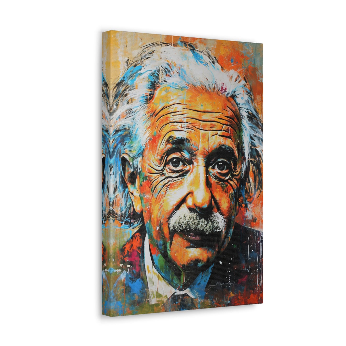 Cosmic Curvature: Einstein's Intellectual Odyssey - Pop Culture Magic Canvas