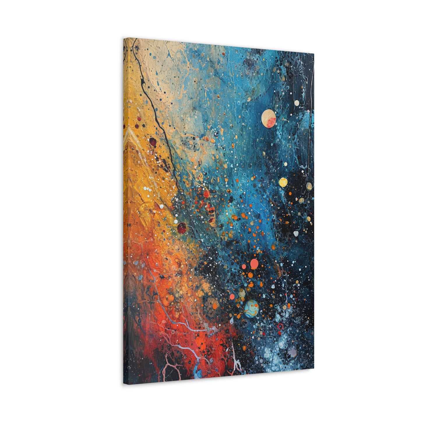 Chromatic Fizz - Abstract Harmony Canvas