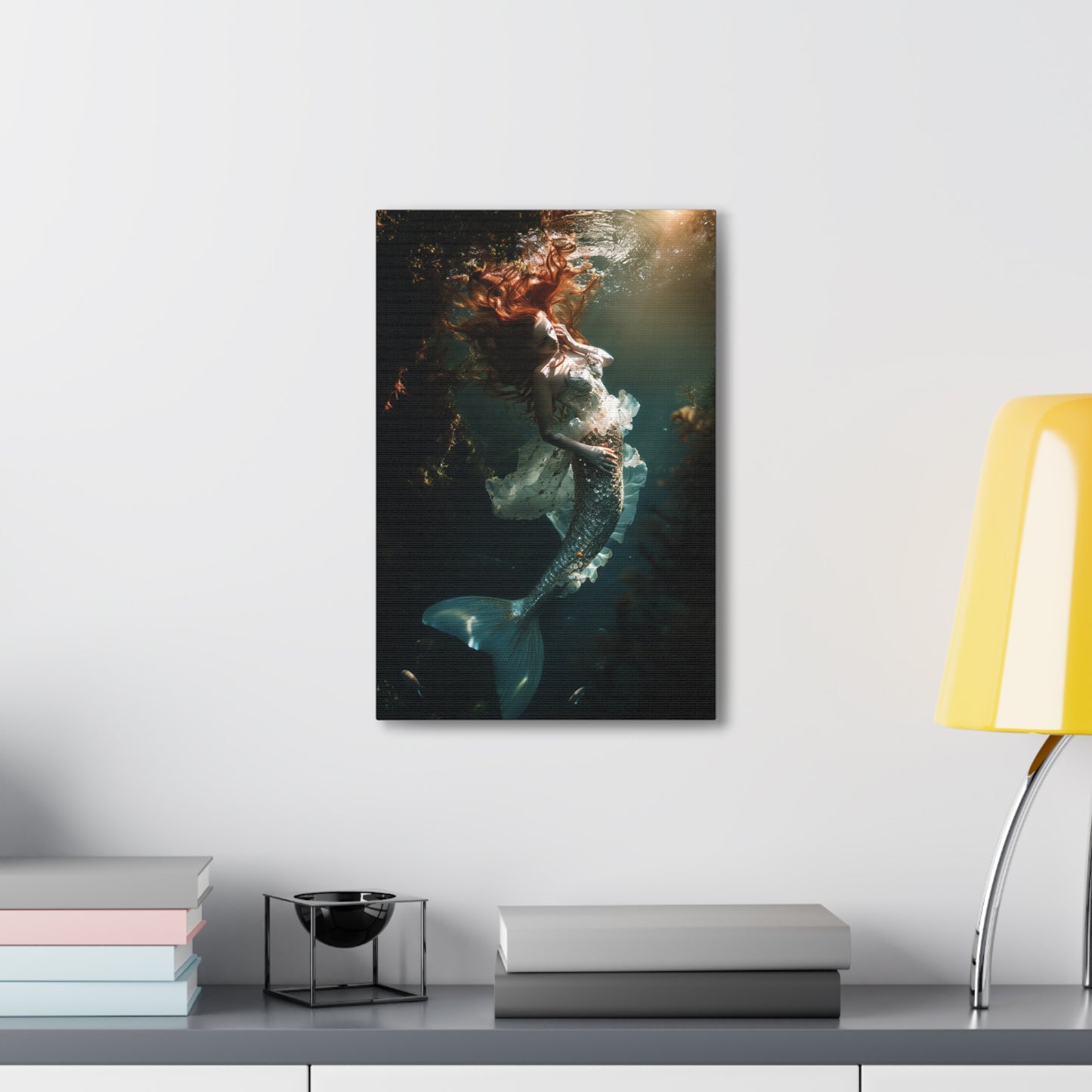 Sunlit Symphony: Siren of the Deep - Creatures From Beyond Canvas