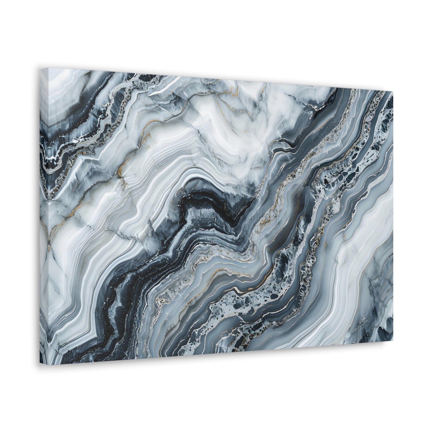 Marble Noir: Ode to Opulence - Marbleized Canvas