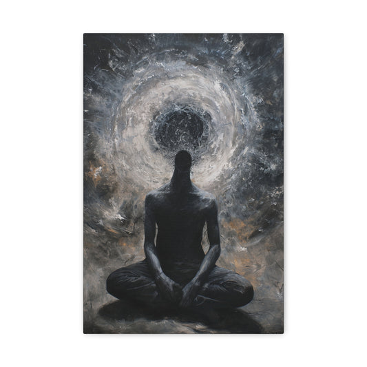 Interstellar Harmony Whispers - Consciousness Echoes Canvas