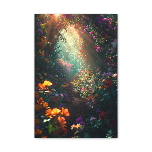 Sunlit Whispers: Enchanting Garden Bloom - The Garden Canvas