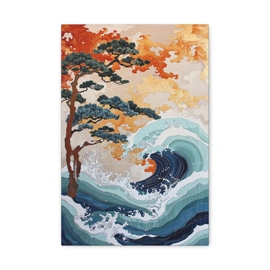 Azure Symphony - Ukiyo-e Canvas