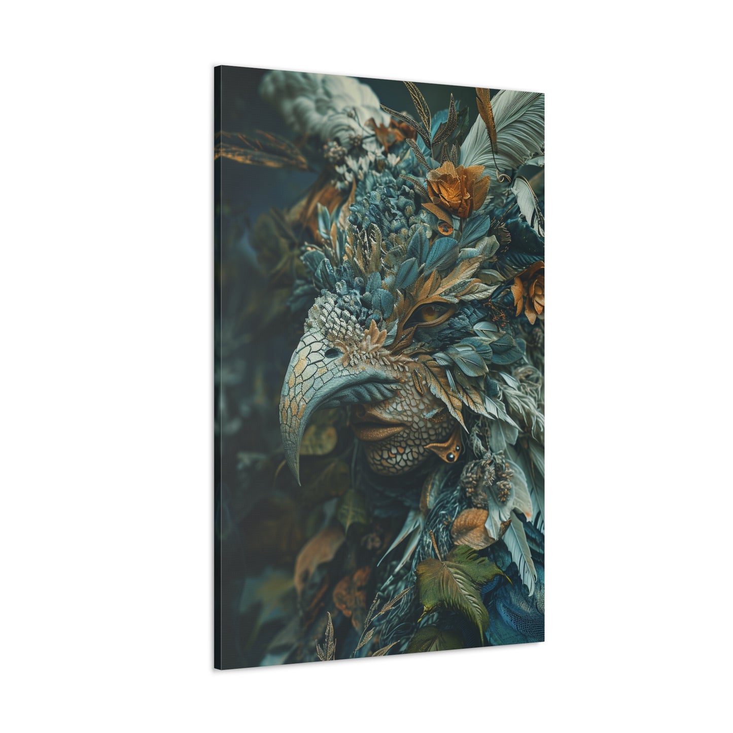 Verdant Enigma: Foliage-Adorned Chimera - Creatures From Beyond Canvas