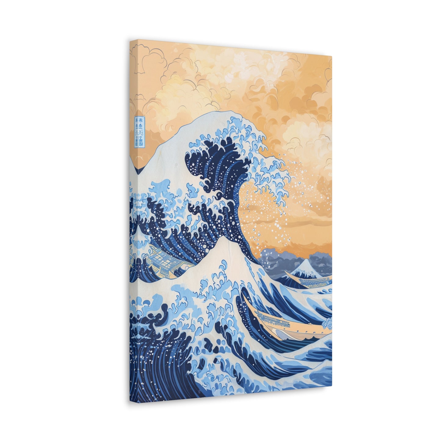 Cerulean Waltz - Ukiyo-e Canvas