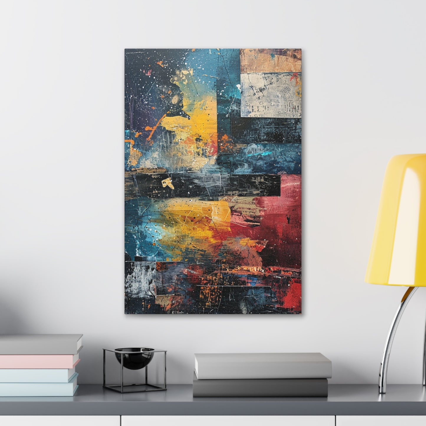 Angular Abyss - Abstract Harmony Canvas