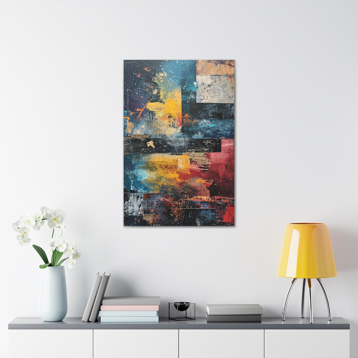 Angular Abyss - Abstract Harmony Canvas