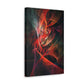 Crimson Nexus - Abstract Harmony Canvas