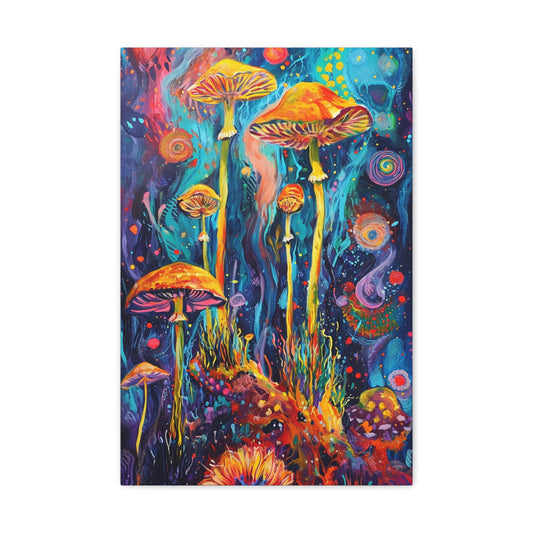 Mystical Mycelium Dreams - Psychedelica Canvas