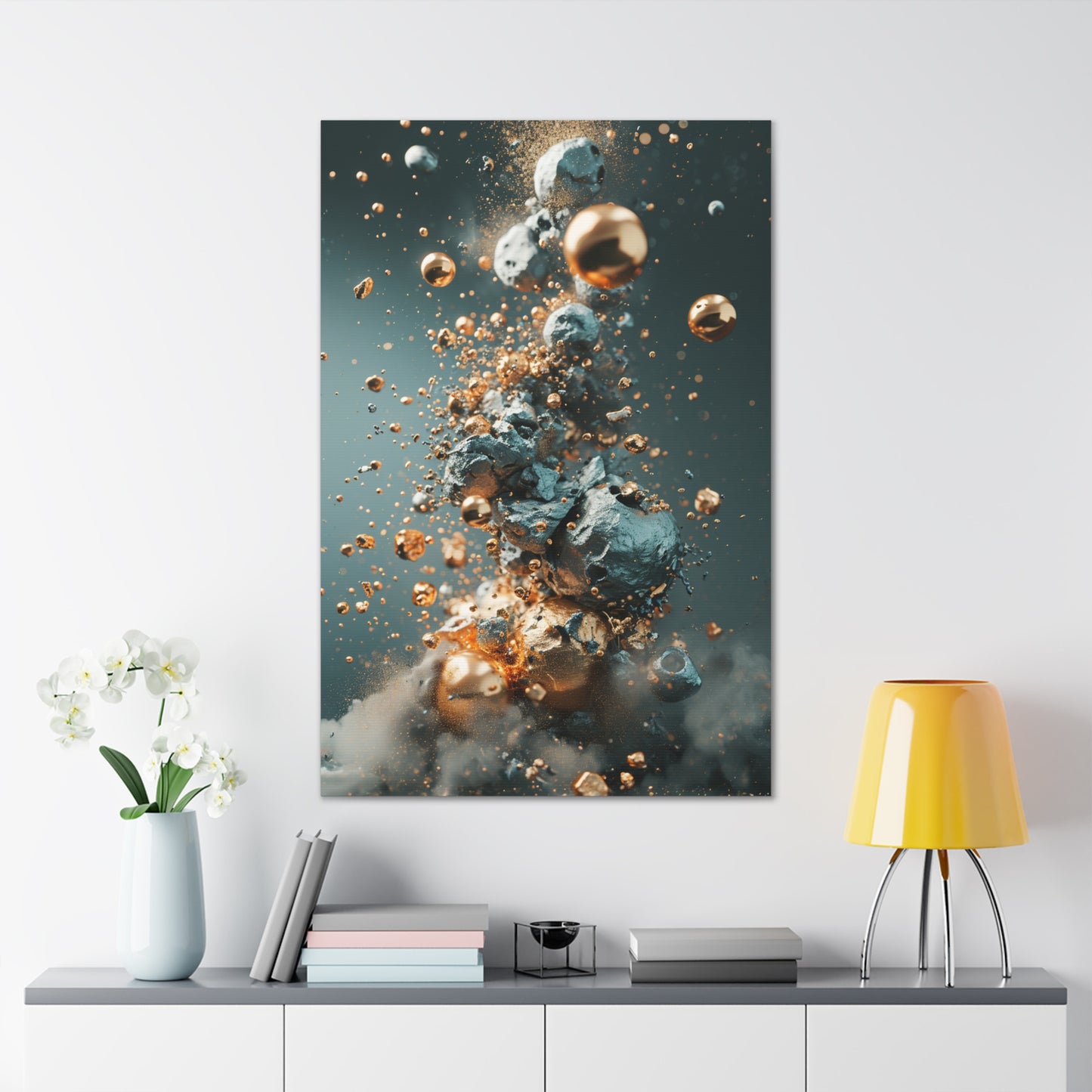 Fusion of Elements - Abstract Harmony Canvas