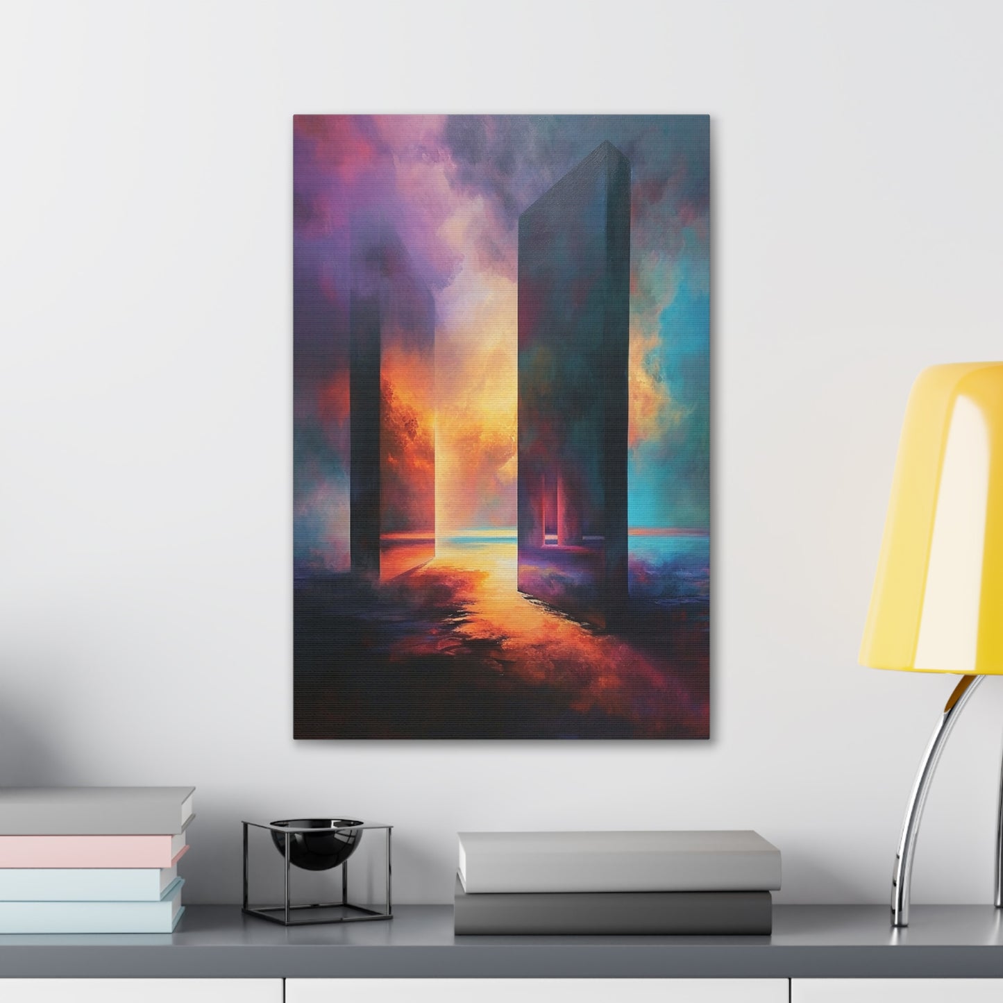 Ethereal Pillars - Abstract Harmony Canvas