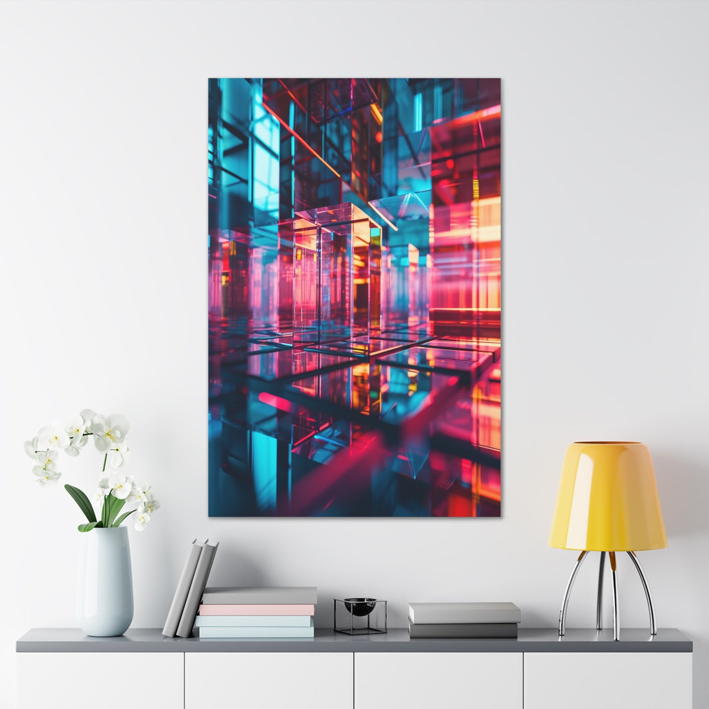 Aurora Nexus: Interdimensional Mirage - Abstract Harmony Canvas