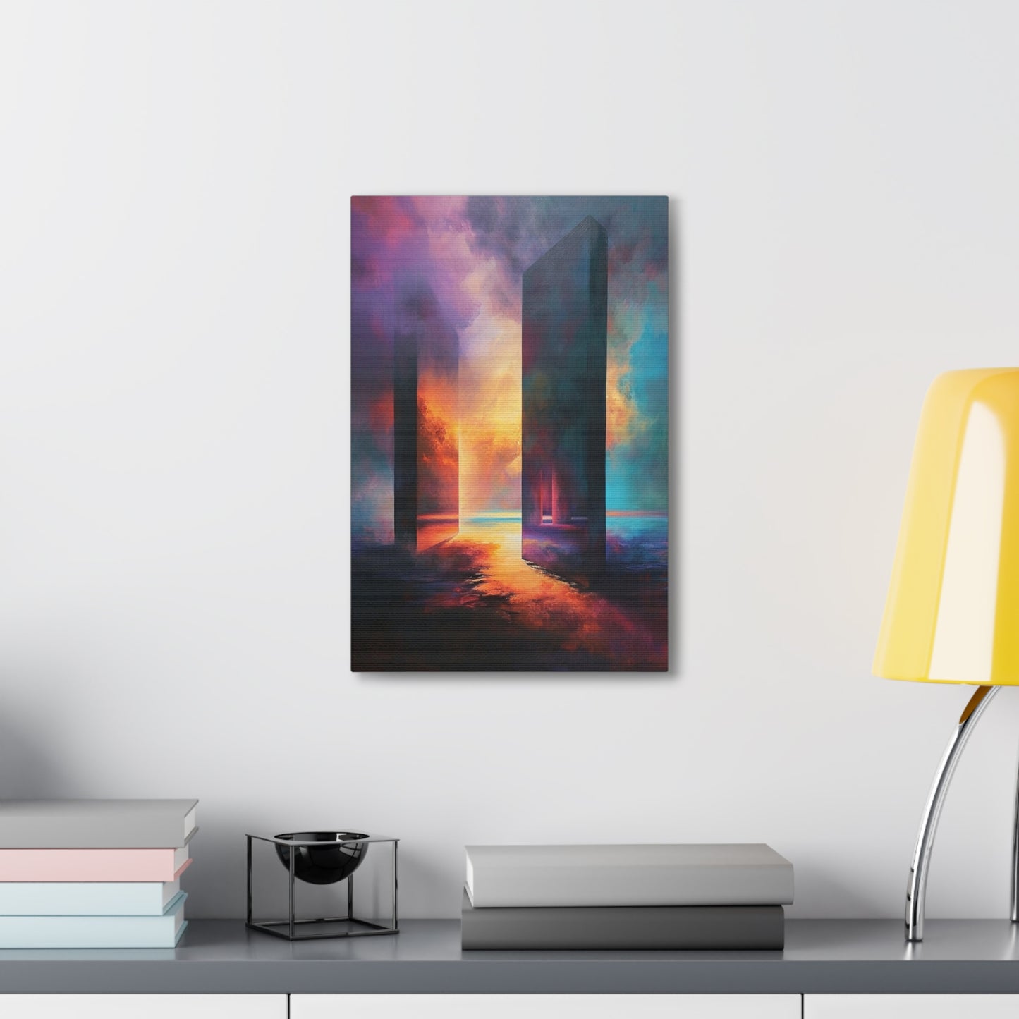 Ethereal Pillars - Abstract Harmony Canvas