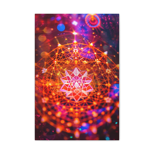 Sri Yantra Radiance - Sacred Geometry Canvas