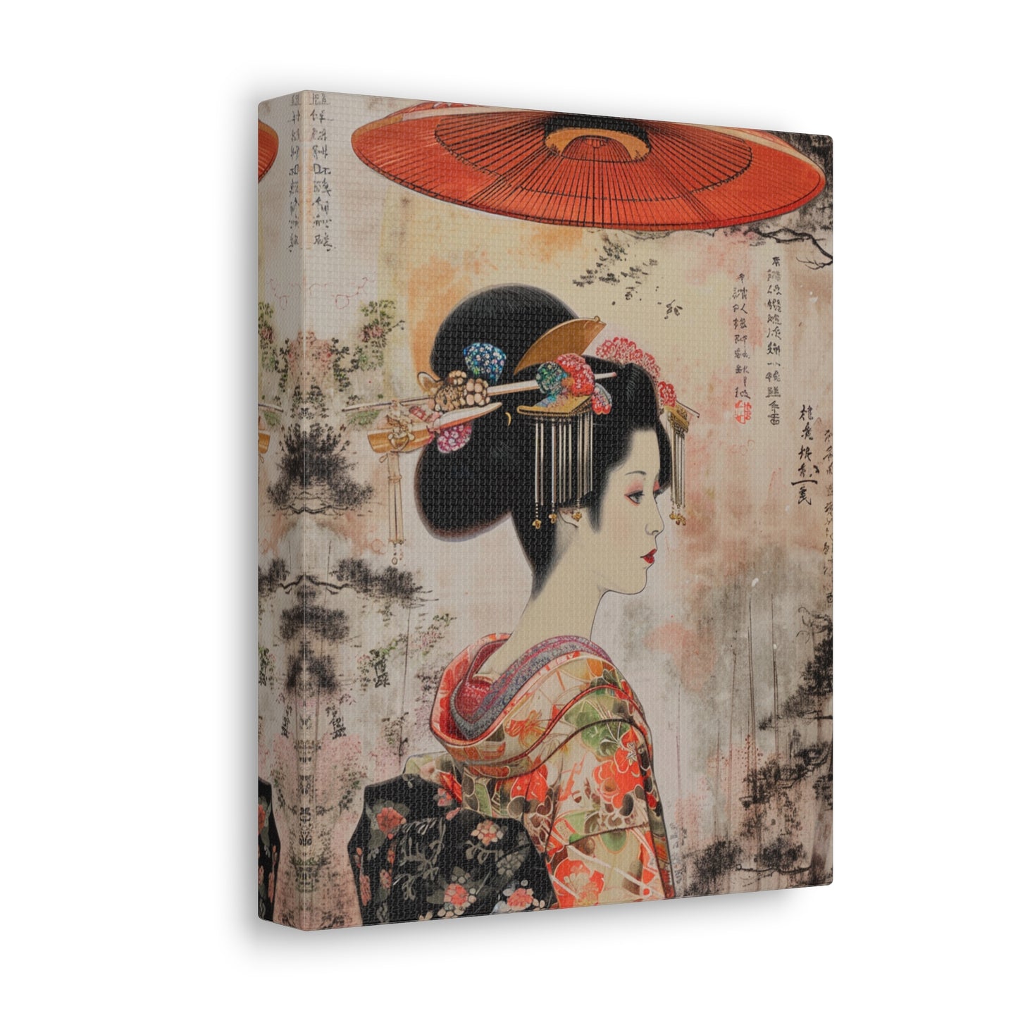 Cosmic Elegance - Ukiyo-e Canvas