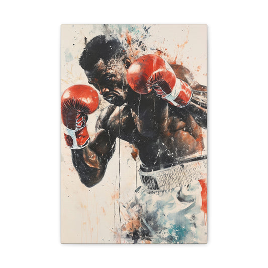 Rumble in Colors: Artistic Fusion of Power and Grace - Athletic Expressions Canvas