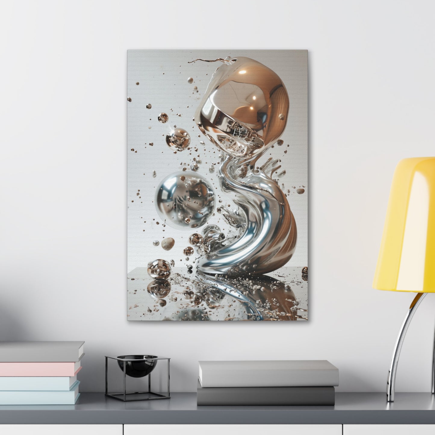 Metallurgic Metamorphosis - Abstract Harmony Canvas