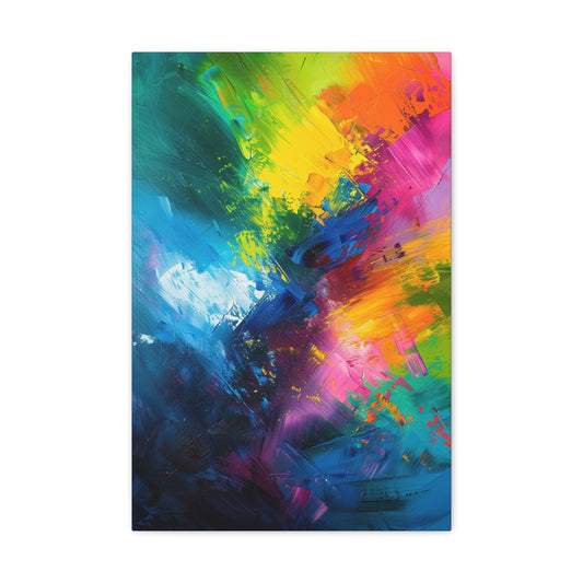 Ethereal Spectrum: A Dance of Chromatic Whispers - Abstract Harmony Canvas