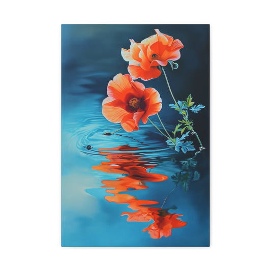 Tango of Reflections: Twin Blossoms -The Garden Canvas