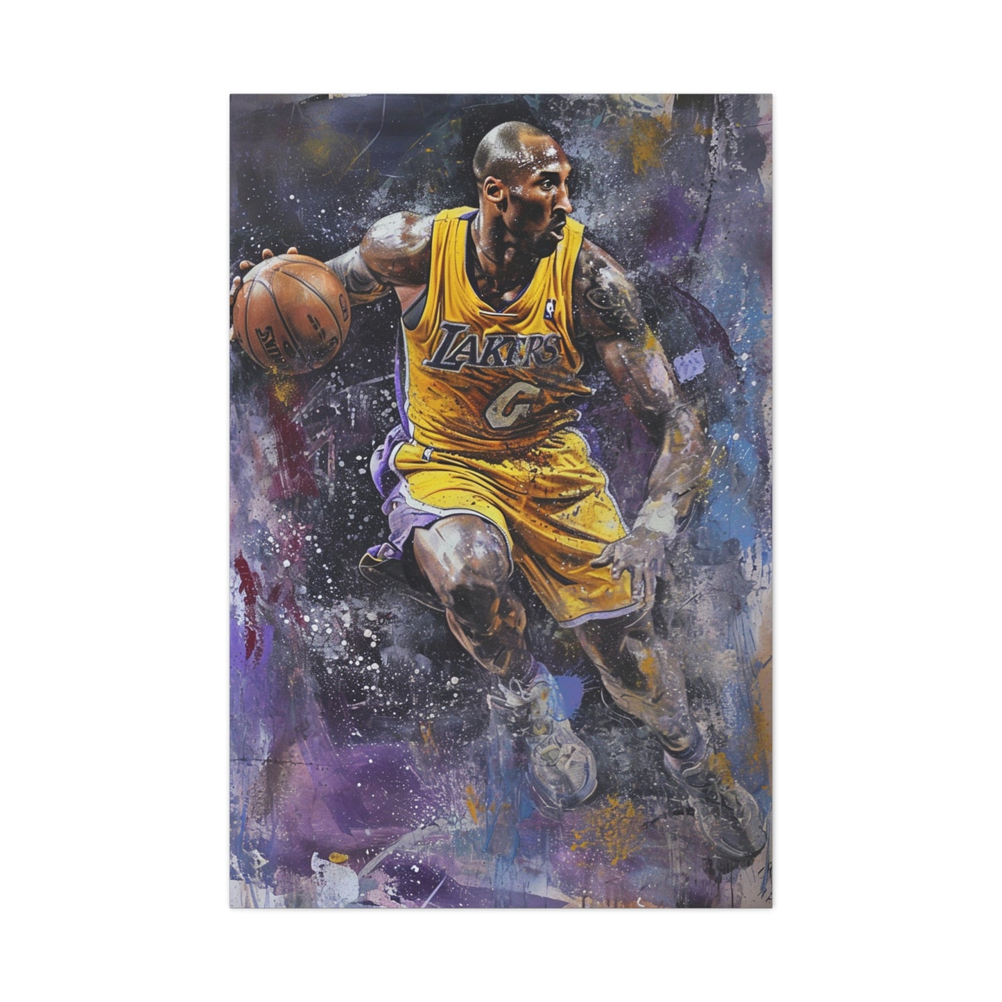 Kobe's Legacy: Artistic Impression in Basketball Mastery - Athletic Expressions Canvas