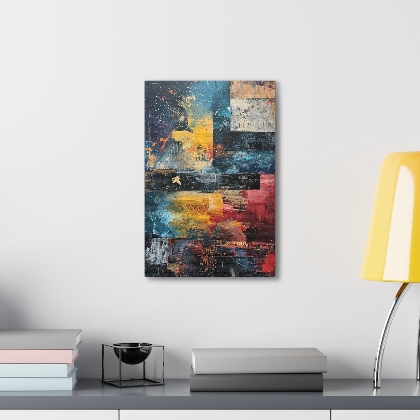 Angular Abyss - Abstract Harmony Canvas