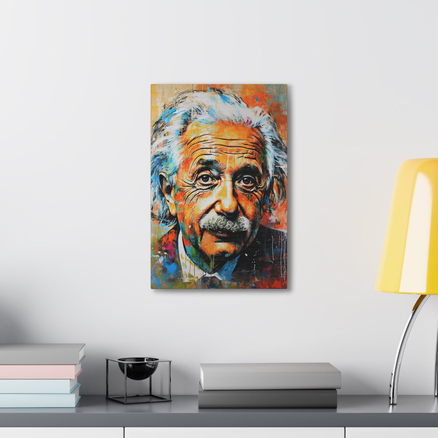 Cosmic Curvature: Einstein's Intellectual Odyssey - Pop Culture Magic Canvas