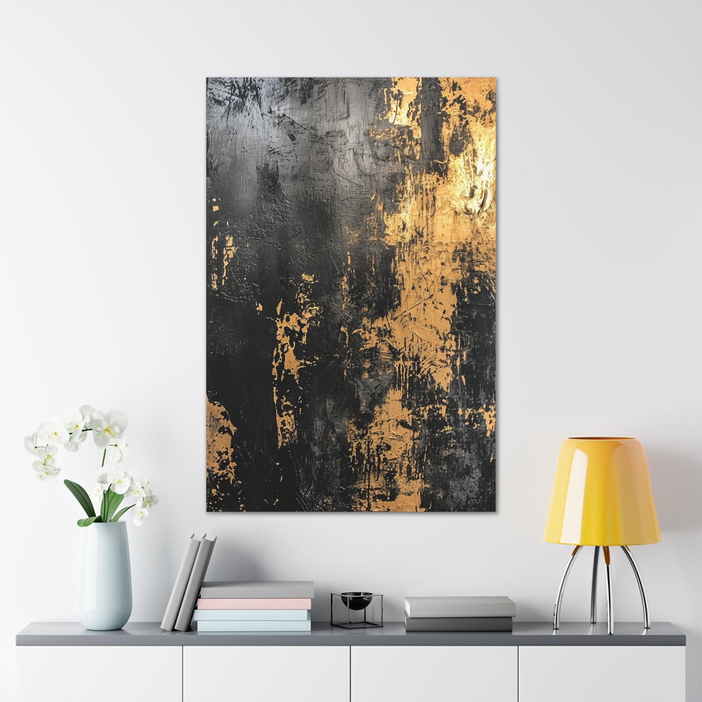 Eclipsed Radiance - Abstract Harmony Canvas