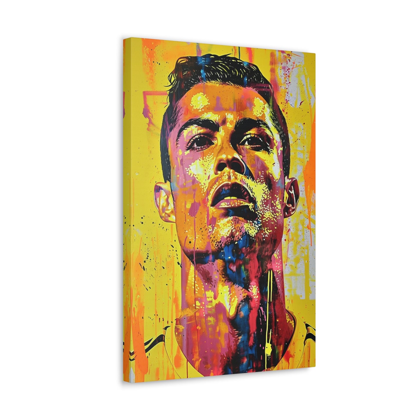 Ronaldo's Majesty: Artistic Presence in Soccer Greatness - Athletic Expressions Canvas