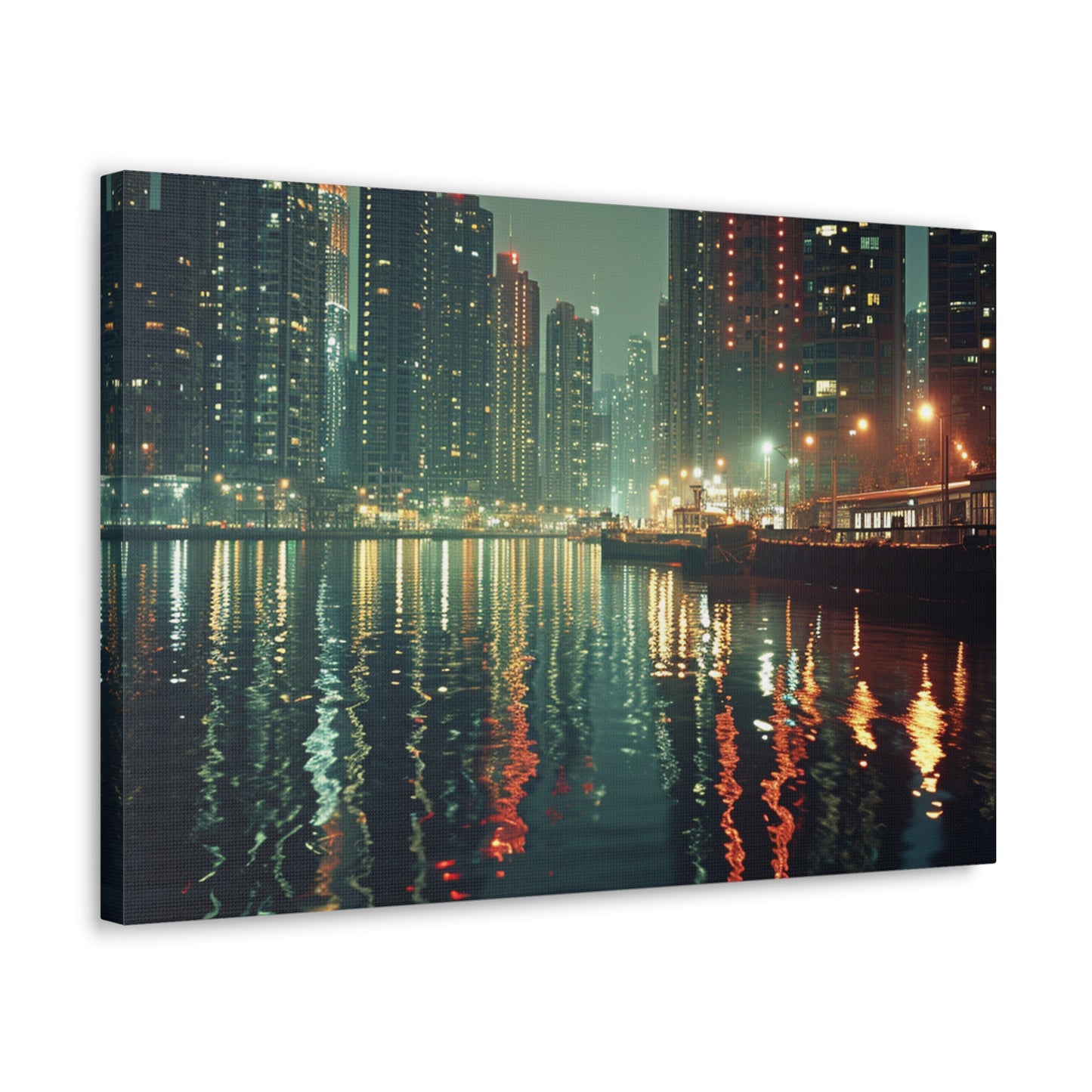 Skyscapes and Reflections: Urban Mirrors on Water - Urban Epochs Canvas