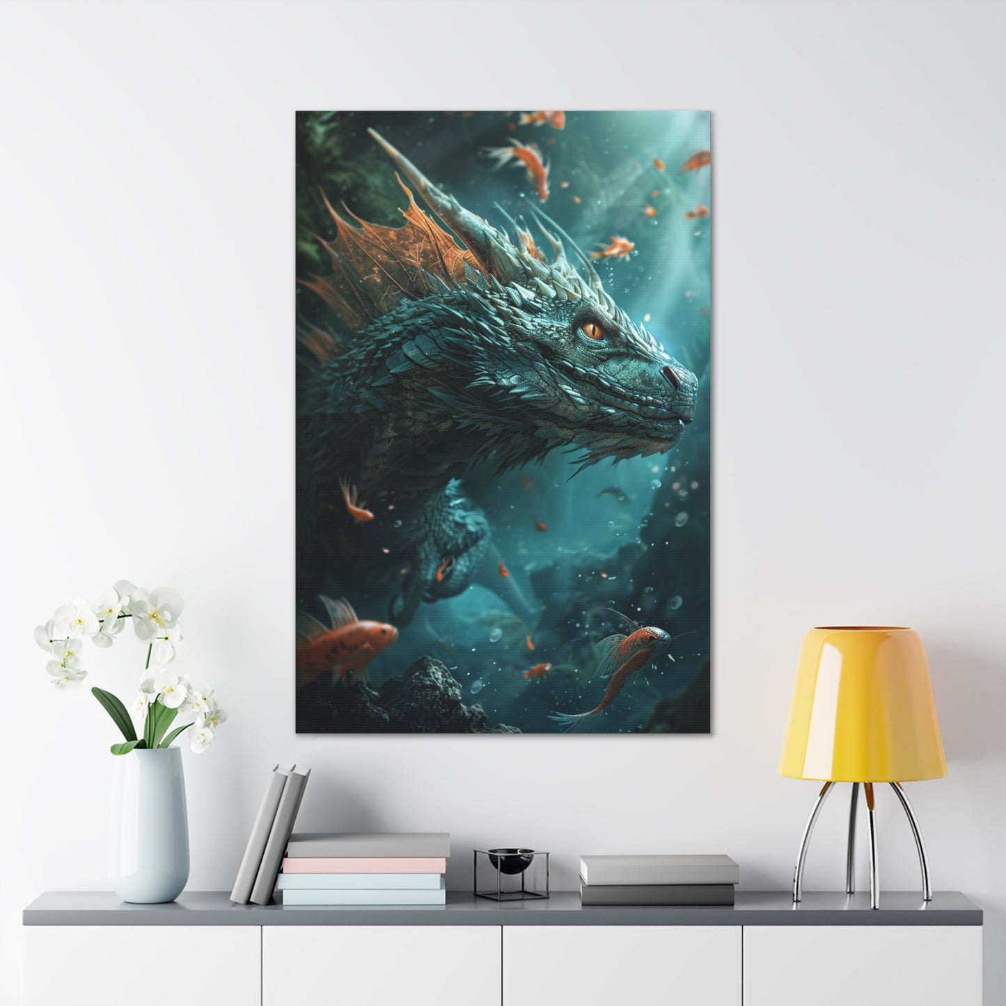 Aqua Sovereign: Guardian of the Ocean's Depths - Creatures from Beyond Canvas