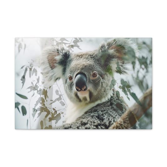 Sylvan Dream: Koala's Ethereal Embrace - Creatures of the Earth Canvas