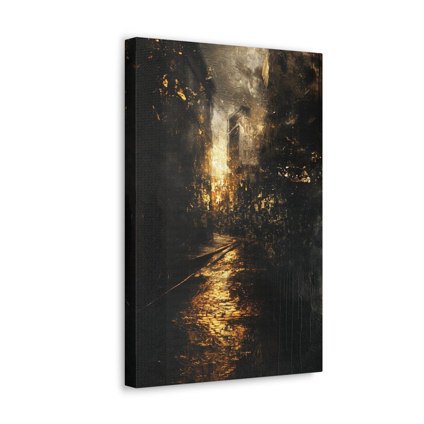 Midnight Metropolis - Abstract Harmony Canvas