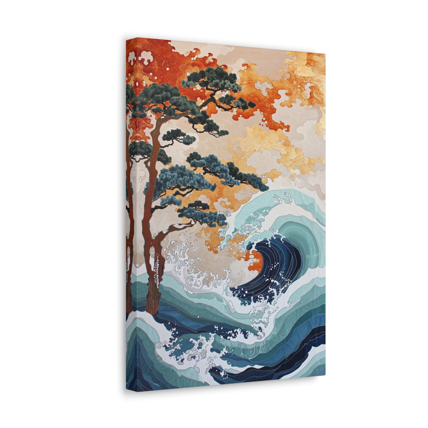 Azure Symphony - Ukiyo-e Canvas