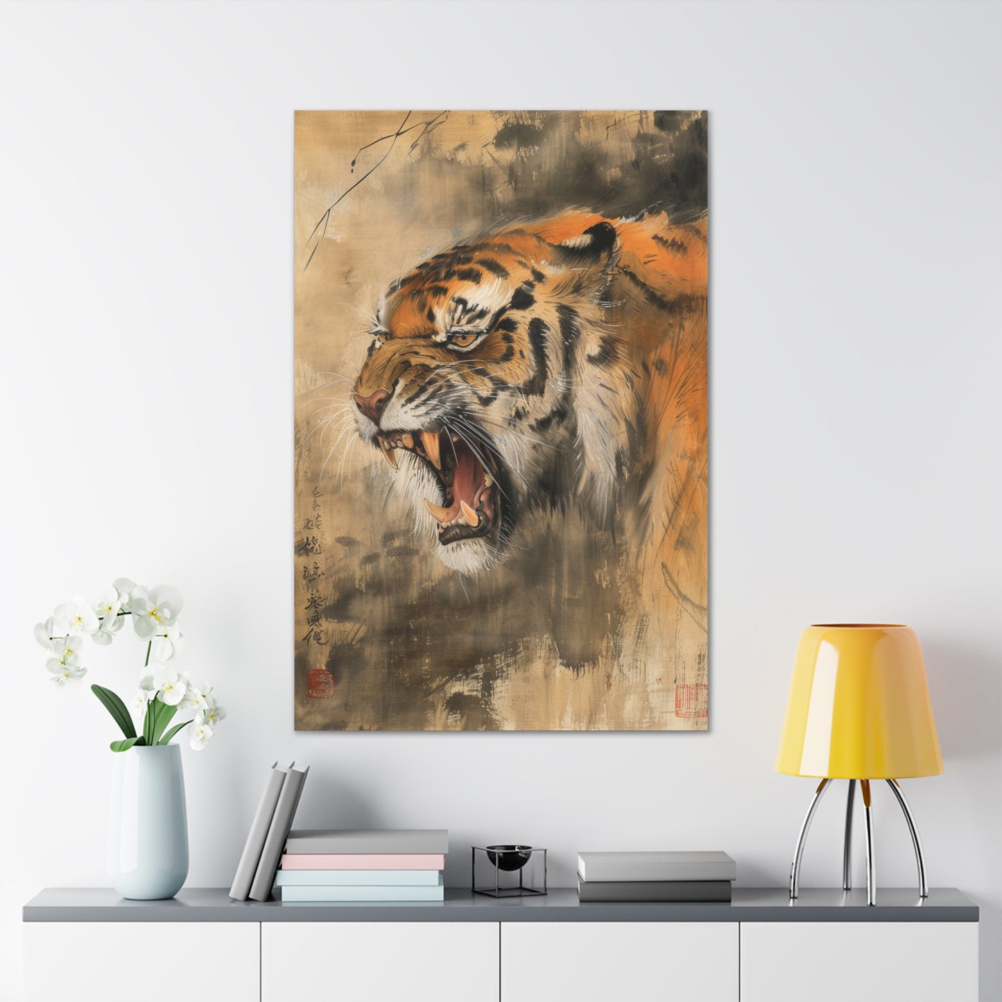 Roar of the Wild - Ukiyo-e Canvas