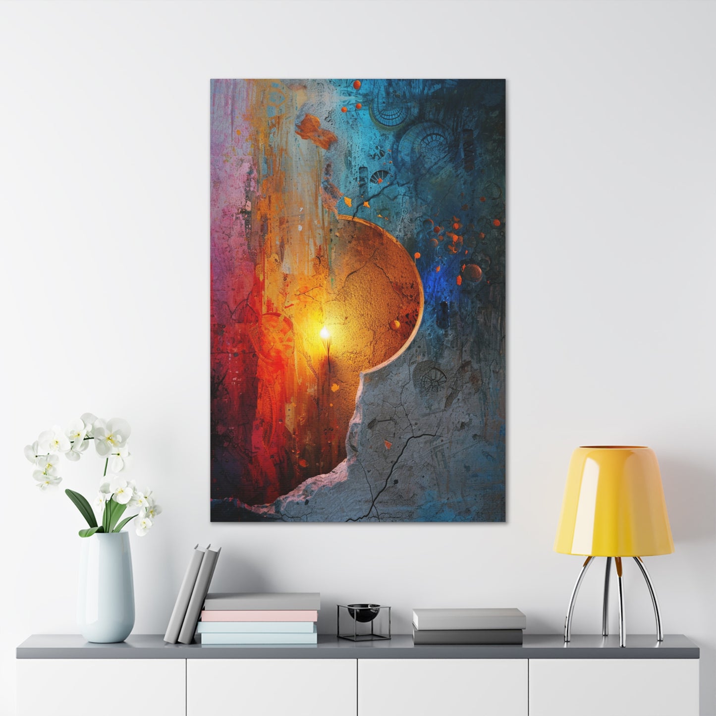 Revealing Radiance - Abstract Harmony Canvas