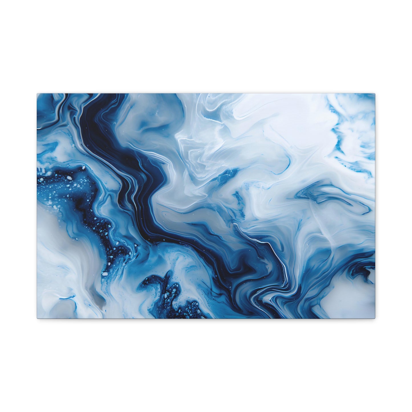 Sapphire Marbleized Essence - Marbleized Canvas