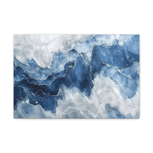 Serene Whispers - Marbleized Canvas