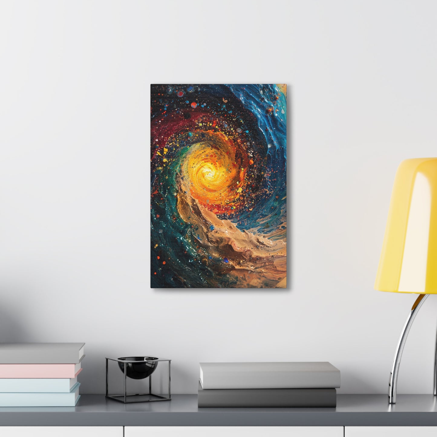 Galactic Swirl - Abstract Harmony Canvas