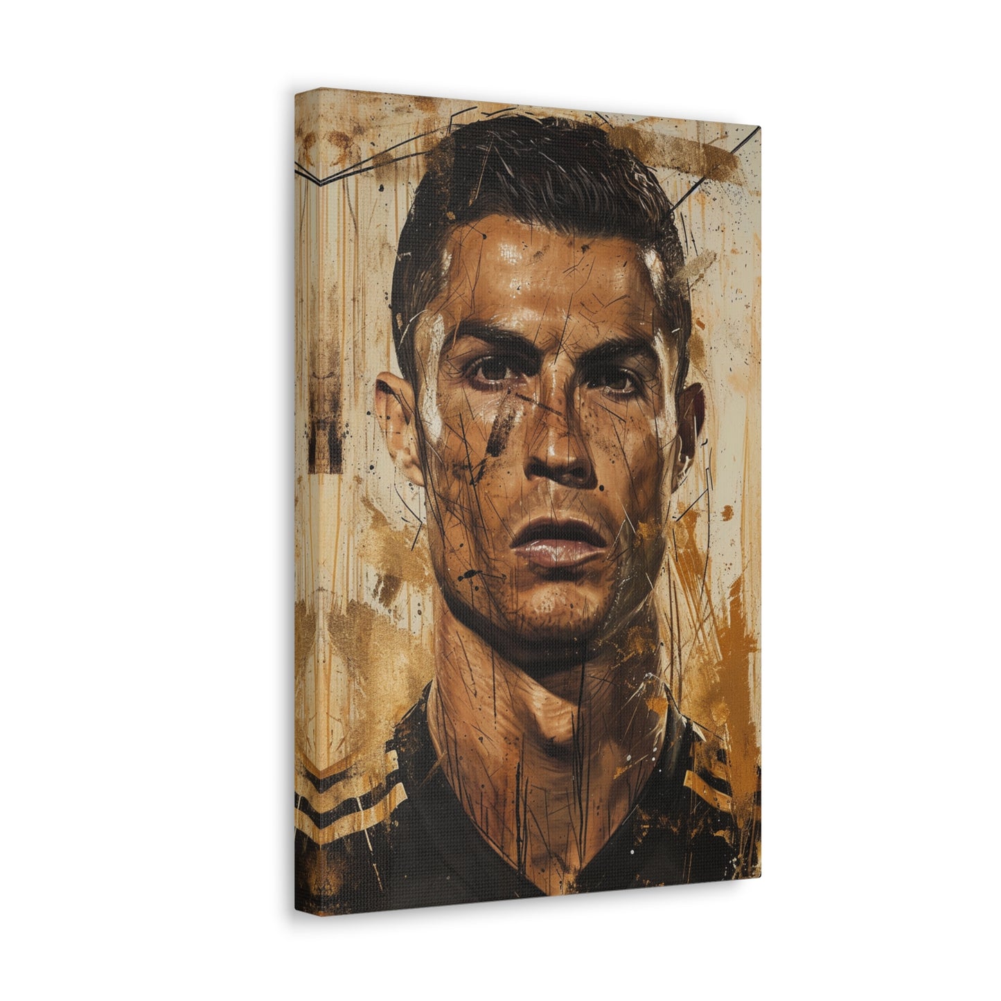 Ronaldo's Essence: Artistic Impression in Athletic Mastery - Athletic Expressions Canvas