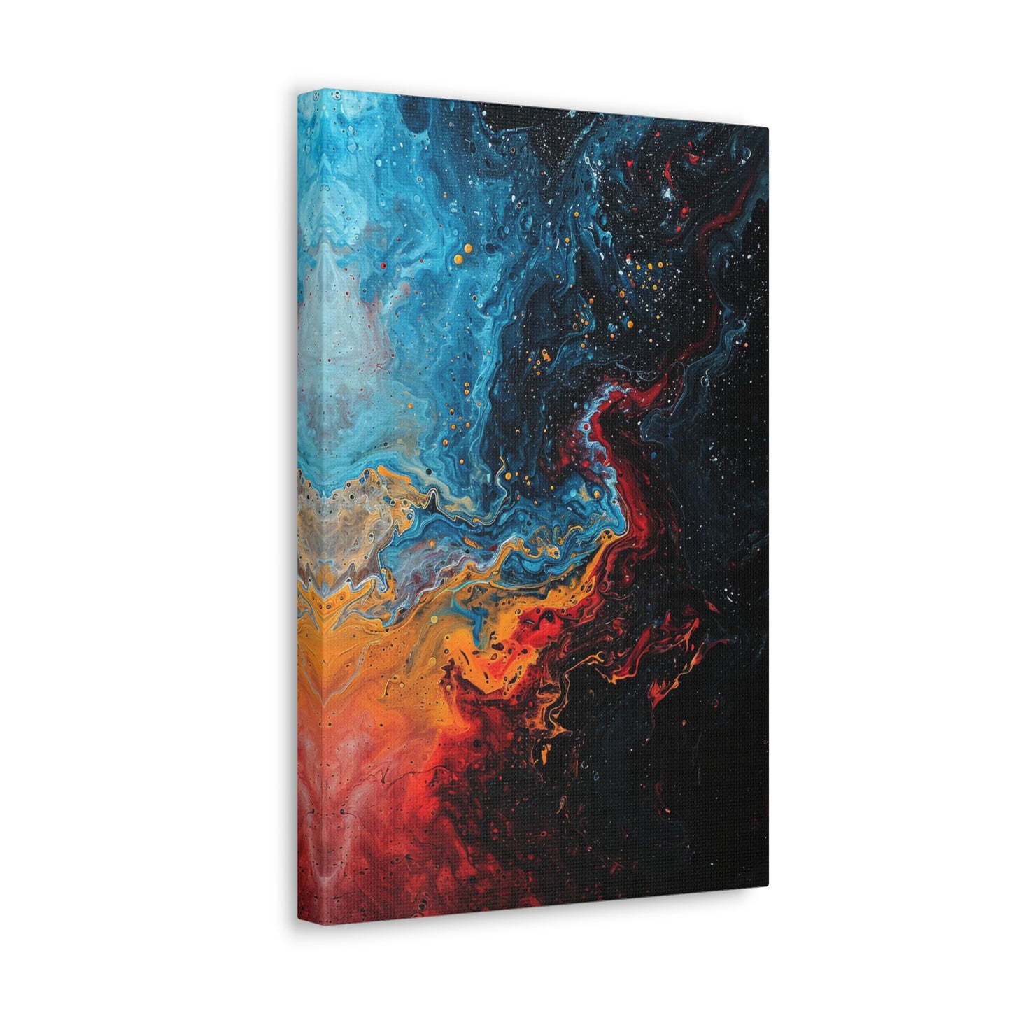 Luminous Convergence - Abstract Harmony Canvas