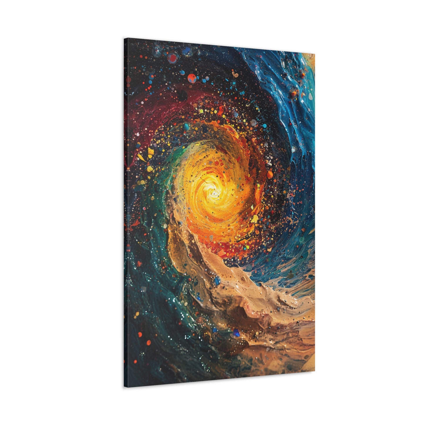 Galactic Swirl - Abstract Harmony Canvas