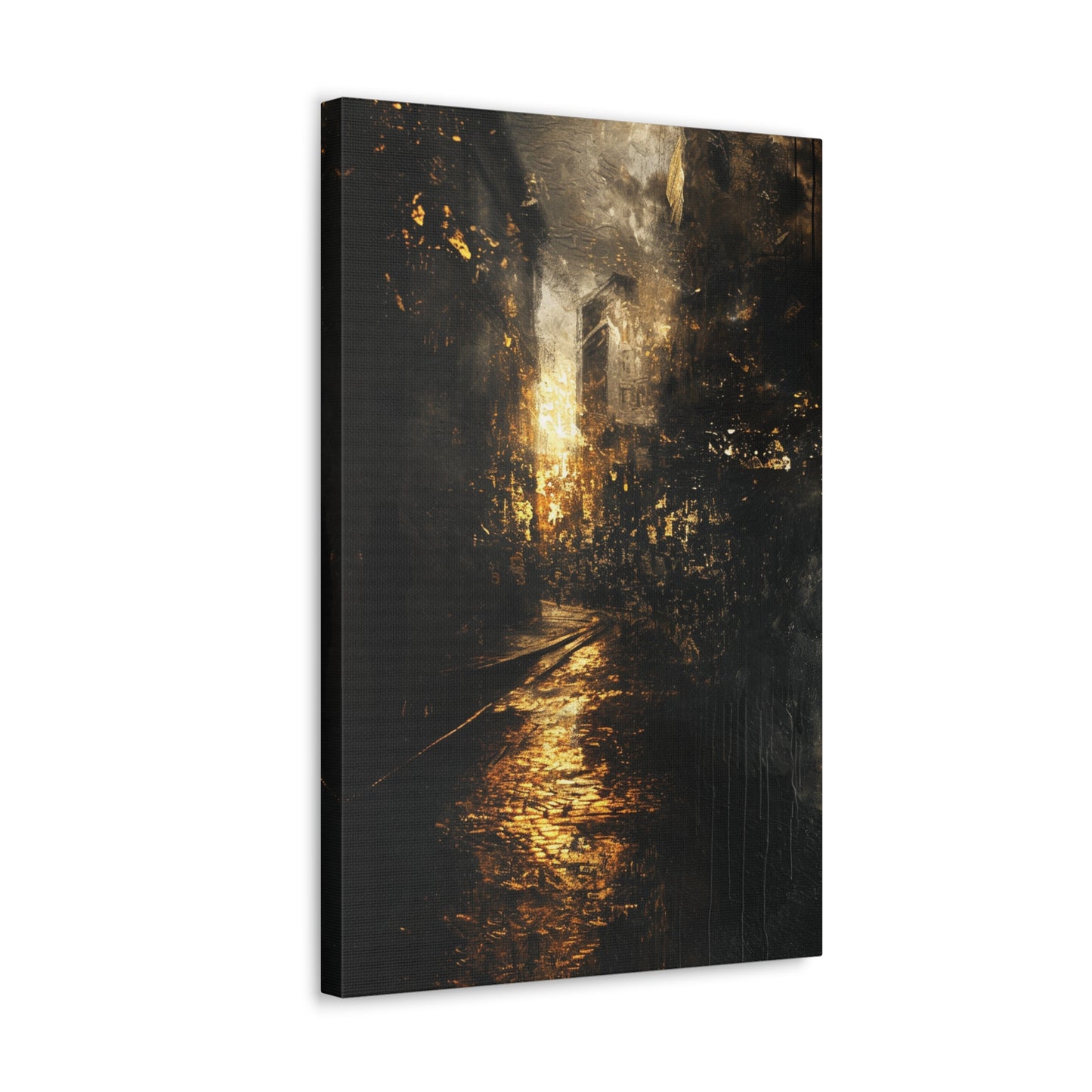 Midnight Metropolis - Abstract Harmony Canvas